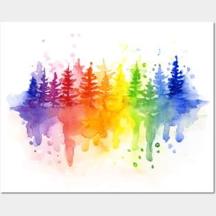 Rainbow Forest Posters and Art
